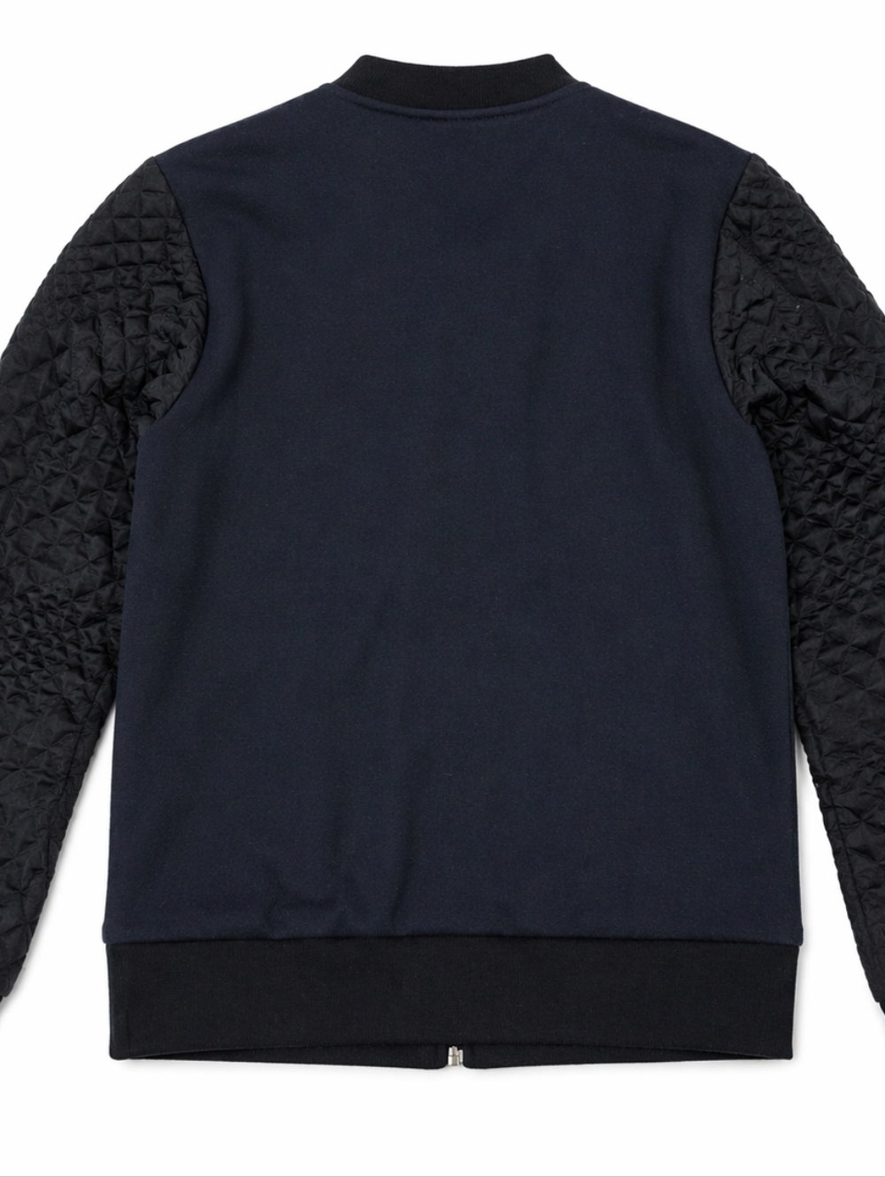 Scotch & Soda Bomber Jacket M Navy Quilted Sleeve Zip Up Unisex Streetwear - Picture 2 of 8